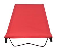 ""SALE 2026""Lits de camping résistant à l'eau Rouge - Lit de camping 180x60x19cm Tissu Oxford et acier Rouge 3.11 Kg 859382