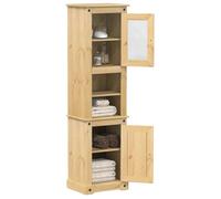 ""SALE 2026"" Meuble de lavabo de salle de bain Brun - Armoire de salle de bain Corona 50x40x185cm - bois de pin massif PRO328739069