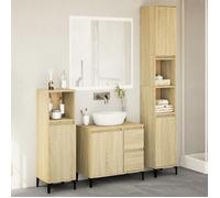 ""SALE 2026"" Meuble de lavabo de salle de bain Brun - Ensemble de meubles de salle de bain 3 pcs chêne sonoma 7995252396269