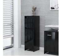 ""SALE 2026"" Meuble de lavabo de salle de bain Noir - Armoire de salle de bain Noir 30x30x95cm - bois d'ingénierie PRO619795455