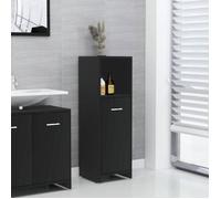""SALE 2026"" Meuble de lavabo de salle de bain Noir - Armoire de salle de bain Noir 30x30x95cm - bois d'ingénierie PRO857772019
