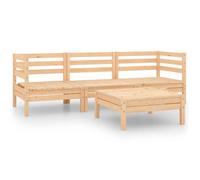 ""SALE 2026""Meuble d'Extérieur - canapés et Table d'Extérieure, Brun - Salon de jardin 4 pcs Bois de pin massif 28.09 Kg 974218