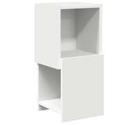 ""SALE 2026""Meuble Étagère/placard d'angle Blanc - Meuble d'angle Blanc 25 5x25x55cm Bois d'ingénierie 6.32 Kg 452477