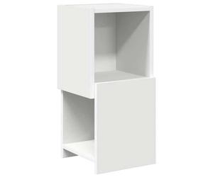 ""SALE 2026""Meuble Étagère/placard d'angle Blanc - Meuble d'angle Blanc 25 5x25x55cm Bois d'ingénierie 6.32 Kg 452477