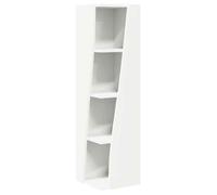 ""SALE 2026""Meuble Étagère/placard d'angle Blanc - Meuble d'angle Blanc 27 5x27x102cm Bois d'ingénierie 13.28 Kg 773542