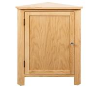 ""SALE 2026""Meuble Étagère/placard d'angle Brun - Armoire d'angle 59x45x80cm Bois de chêne massif 13.3 Kg 780375