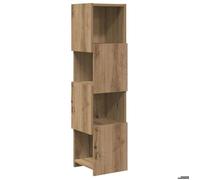 ""SALE 2026""Meuble Étagère/placard d'angle Marron - Meuble d'angle Blanc 25 5x25x102cm Bois d'ingénierie 11.26 Kg 981333