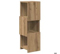 ""SALE 2026""Meuble Étagère/placard d'angle Marron - Meuble d'angle Blanc 25,5x25x80cm Bois d'ingénierie 9 Kg 857471