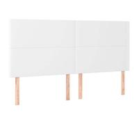 ""SALE 2026""Meuble Tête de lit,Hauteur réglable, Blanc - Tête de lit robuste blanche 160x5x118/128cm similicuir 18.9 Kg 795399
