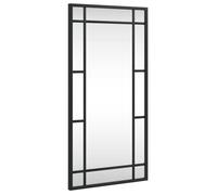 ""SALE 2026""Miroir élégant durable Noir - Miroir mural noir 30x60 cm rectangulaire fer 3.45 Kg3680295