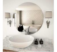 ""SALE 2026"" miroir mural magnifique Argent - Miroir mural 70cm Rond Verre PRO796262805