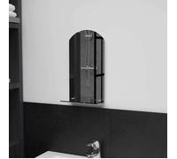 ""SALE 2026"" miroir mural magnifique Argent - Miroir mural avec étagère 20x40cm Verre trempé PRO525236667