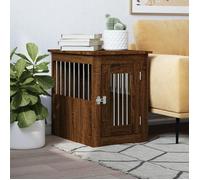 ""SALE 2026"" niche pour chien polyvalente jouerr Brun - Meuble de cage pour chiens chêne marron 45x62x59cm PRO302508058