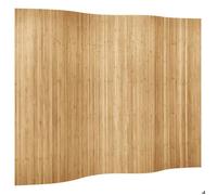 ""SALE 2026""Paravent Interieur,Cadre stable, Beige - Cloison de séparation Bambou 250x165cm Naturel 7.55 Kg 414964