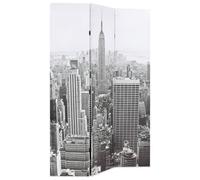 ""SALE 2026""Paravent Interieur Cadre stable Multicolore - Cloison de séparation pliable 120x170cm New York Noir et blanc 5.2 Kg 5703