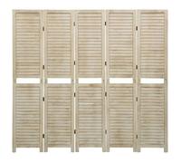 ""SALE 2026""Paravent Interieur/ Cloison de séparation - WINWIN - 5 panneaux - 175x165cm - bois de Paulownia 8.4 Kg 4683902