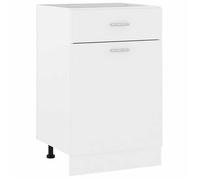 ""SALE 2026"" Placard suisine Blanc - Armoire/Cabinet à tiroirs ""Lyon"" Blanc 50x46x81,5cm - bois d'ingénierie PRO191772637