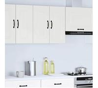 ""SALE 2026"" Placard suisine Blanc - Armoire murale de cuisine Kalmar blanc bois d'ingénierie PRO881149554