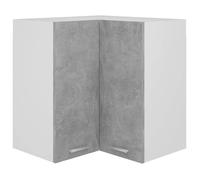 ""SALE 2026"" Placard suisine Gris - Armoire d'angle suspendue ""Lyon"" Gris béton 57x57x60cm - bois d'ingénierie PRO645069204
