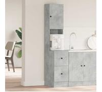 ""SALE 2026"" Placard suisine Gris - Armoire de cuisine Gris 35x50x180cm - bois d'ingénierie PRO403389106