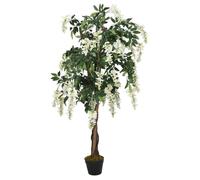 ""SALE 2026""Plante artificielle aspect réaliste Vert - Glycine artificielle 560 feuilles 80 cm vert et blanc 3.1 Kg1483512