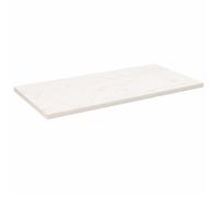 ""SALE 2026"" Plateau de table Blanc - Dessus de table blanc 110x55x2,5cm - bois de pin massif PRO611876147