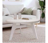 ""SALE 2026"" Plateau de table Blanc - Dessus de table rond blanc Ø80x3cm - bois de pin massif PRO331602039