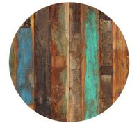 ""SALE 2026"" Plateau de table Multicolore - Dessus de table rond 80cm 15-16 mm Bois de récupération PRO791922690