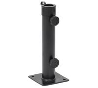 ""SALE 2026"" Socle de parasol Noir - Base de parasol pour mât Ø38/48 mm noir mat acier PRO406304889
