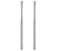 ""SALE 2026""Support de table finition résistante Argent - Pieds de table télescopique 2 pcs Chrome 710 mm - 1100 mm 3.85 Kg 219888