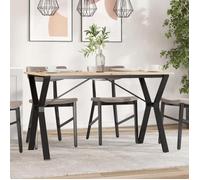 ""SALE 2026"" Support de table Noir - Pieds de table à manger cadre en Y 120x60x73cm acier PRO969764142