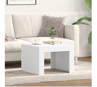""SALE 2026"" Table à café Blanche - Table basse Blanche 50x50x35cm - bois d'ingénierie PRO606868124
