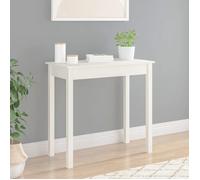 ""SALE 2026"" Table à café Blanche - Table console Blanche 80x40x75cm - bois massif de pin PRO956984671