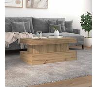 ""SALE 2026"" Table à café Brun - Table basse avec lumières LED chêne artisanal 90x50x40cm PRO788097743