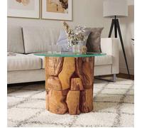 ""SALE 2026"" Table à café Brun - Table basse Bois flottant de teck massif 60cm PRO116875739