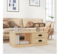 ""SALE 2026"" Table à café Brun - Table basse Chêne sonoma 90x50x35cm - bois d'ingénierie PRO444072500