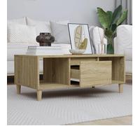 ""SALE 2026"" Table à café Brun - Table basse Chêne sonoma 90x50x36,5cm - bois d'ingénierie PRO520665937