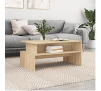 ""SALE 2026"" Table à café Brun - Table basse chêne sonoma 90x55x42,5cm - bois d'ingénierie PRO798628184