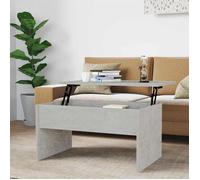 ""SALE 2026"" Table à café Gris - Table basse gris béton 80x50,5x41,5cm - bois d'ingénierie PRO450146451