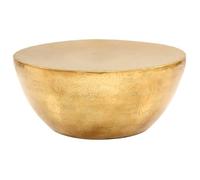 ""SALE 2026"" Table à café Ou - Table basse Aluminium martelé 70x30cm Laiton PRO127998985