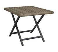 ""SALE 2026""Table à thé pour extérieur/Console de jardin - WINWIN - Table pliable gris 45x35x32cm - Résine tressée 2 Kg 7580078