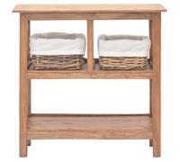 ""SALE 2026""Table d’Appoint de Salon - Cabinet salon - design élégant Brun - Table console bois d'acajou massif 69x28x70cm 15.05 Kg 6
