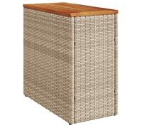 ""SALE 2026""Table d'appoint de jardin/Console de jardin - WINWIN - Table salle balcon - dessus en bois beige 58x27,5x55cm 5.8 Kg 3845