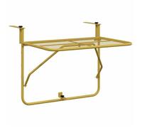 ""SALE 2026""Table de balcon/Console de jardin - WINWIN - Petite Table de jardin - Doré 60x40cm Acier 2.92 Kg 6082358
