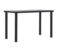 ""SALE 2026"" Table de cuisine style minimaliste Noir - Table de salle à manger Noir et gris béton 120x60x75cm MDF PRO883083012
