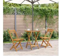 ""SALE 2026"" Table de jardin Brun - Table pliable de jardin 70cm - bois d'acacia solide PRO606678809