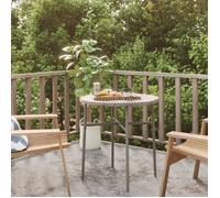 ""SALE 2026"" Table de jardin Gris - Table à thé Gris 45cm Résine tressée PRO454558180