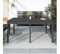 ""SALE 2026"" Table de jardin Gris - Table de jardin gris 159,5x82,5x76cm - bois massif de pin PRO210982612