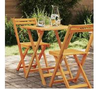 ""SALE 2026"" Table de jardin Marron - Table de jardin pliante Naturel 60x60x72cm PRO283434317