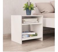 ""SALE 2026"" Table de nuit Blanc - Table de chevet Blanc 40x30x40cm - bois d'ingénierie PRO236368261